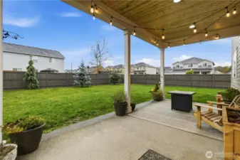 Covered Back patio for year round enjoyment