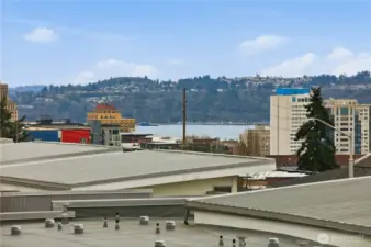 Elevated vantage point over the surrounding neighborhood.