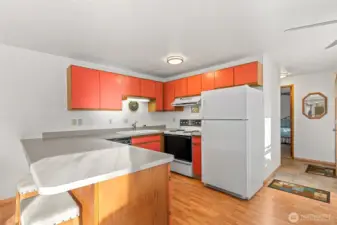 The stove/oven, refrigerator and dishwasher are included in the sale.