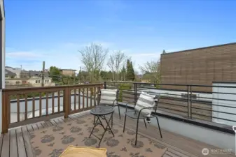 The cherry on top of this urban dwelling is the trendy rooftop deck!  What a way to impress your friends.