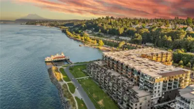 Views of the Bay, Mt. Rainier, and all Ruston Way has to offer from The Rainier Building