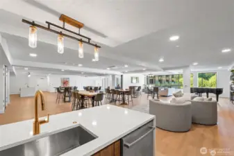 Host a boatload of people in this elevated community space!