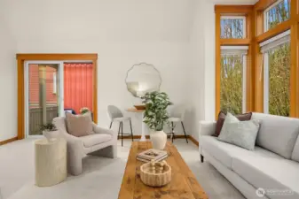 Slider opens to your own 7' x 7' Balcony.