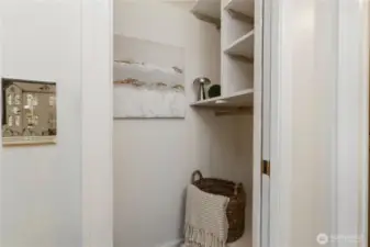 Closet space.