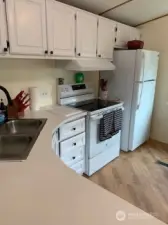 Brand new refrigerator and stove.