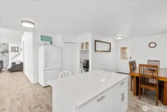 Kitchen looking toward dinning room & living room