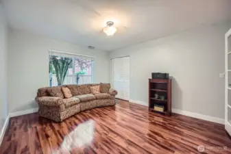 Main floor bedroom with full closet