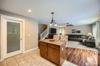 kitchen door to very large walk in pantry