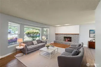 Virtually Staged Living Room
