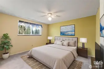 Virtually Staged Owners Suite