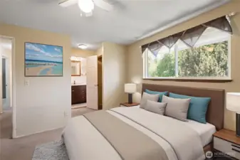 Virtually Staged Owners Suite