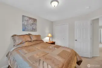 Bedroom 3 with full closet.