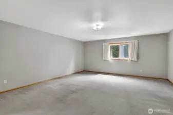 Primary bedroom is oversized (please note, window on order & will be finished before closing).