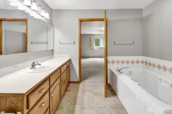 Oversized jetted tub!