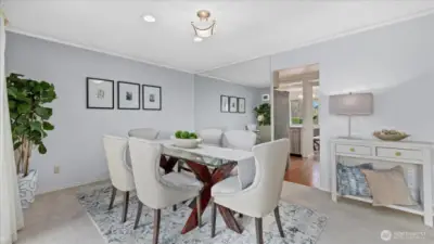 Central air-conditioning keeps things comfortable in the hot months.