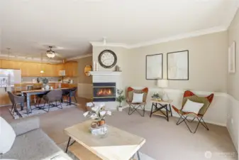 Open living and dining areas perfect for relaxing or hosting guests