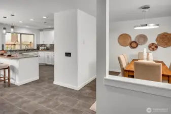 Living room, dining room....great, bonus....or study room?  Home office, play room....you get to choose!  Open, flowing...beautiful is the floor-plan!