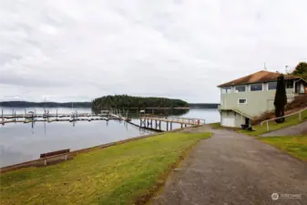 Community beach access with clubhouse