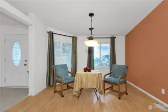 Nice dining room has plenty of room for your large furniture or keep in small and private