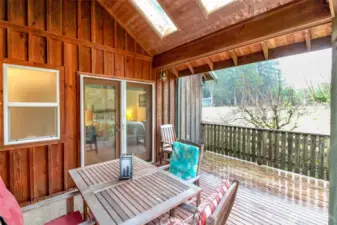 Covered Completely Private Patio off of Kitchen and Primary Bedroom. Perfect for private hot tub?