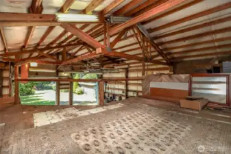 Looking out from the Loft. Loft has 2 Tiers With 6 Feet of Headroom at the lowest part of Lower Loft.
