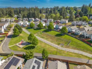 HOA dues are $410 per year. There are two playgrounds and 1 basketball court located in this community.