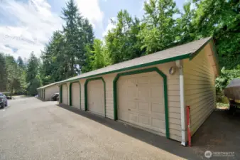 Each tenant gets their own garage! Four individual bays provide secure parking and extra storage—an added bonus for tenants.