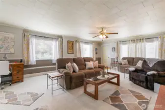A spacious living room for you to entertain or relax.