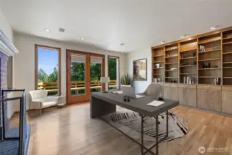 Spacious Office w/ great view (Virtually staged)