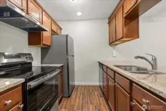 Brand new refrigerator and range