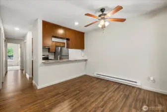 Dining Room with brand new LVP Flooring and Paint