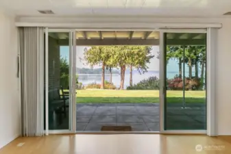 View from living room.