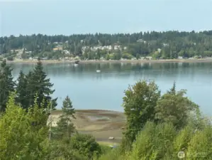 View of Private Waterfront Beach
