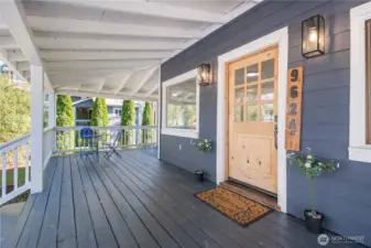 Covered Wraparound Front Porch