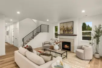 Photo of completed model home on Homesite 11. Color & Selections may vary.