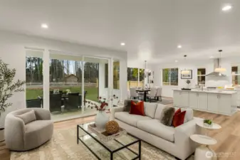 Photo of completed model home on Homesite 11. Color & Selections may vary.