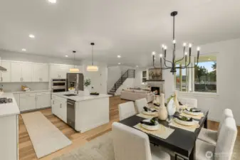 Photo of completed model home on Homesite 11. Color & Selections may vary.