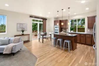 Chef's Kitchen With Stainless Steel Appliances