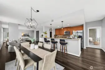 Here you see the door to one of your two covered decks - bring on the BBQ!