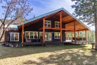House and covered deck