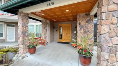 Covered and Secured Entry For Guests