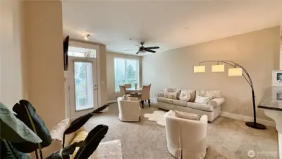 Inviting Living Room With Lots of Natural Light