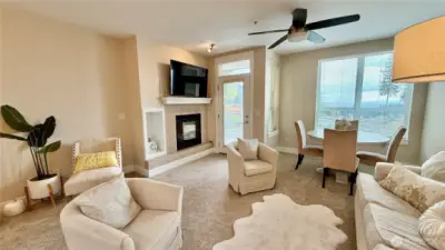 Gas Fireplace and Radiant Heat