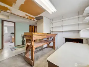 Basement workshp area