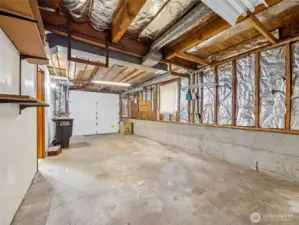 Long single-car garage