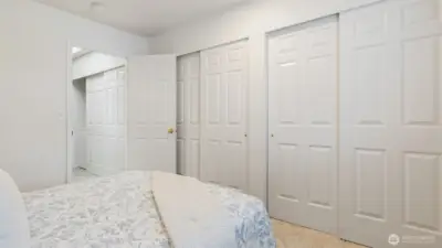 HUGE double closet in Bedroom #2