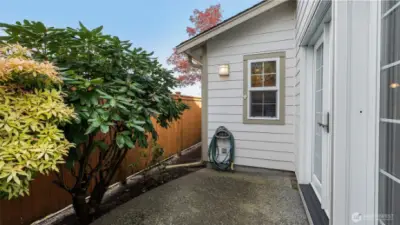Private patio