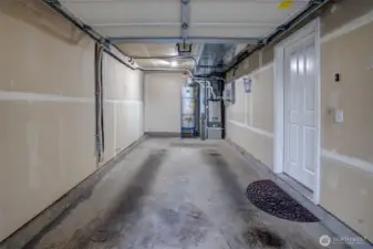Garage with Additional Storage Space