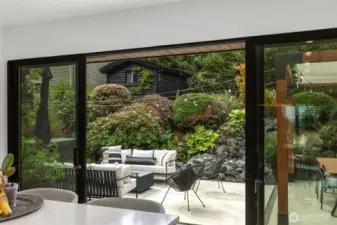 Sliding window wall doors expands your living outside.