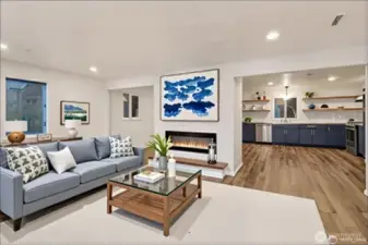 Virtually Staged Living  Room